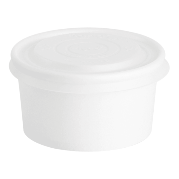 Karat Earth 4 oz Eco-Friendly Paper Portion Cup, White - 1,000 pcs