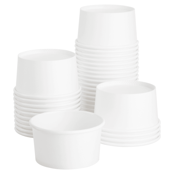 Karat Earth 4 oz Eco-Friendly Paper Portion Cup, White - 1,000 pcs