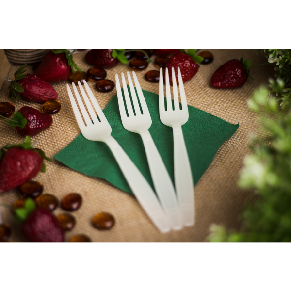 Karat Earth Heavy Weight Bio-Based Forks, Natural - 1,000 pcs