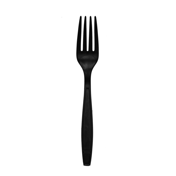 Karat Earth Heavy Weight Bio-Based Forks, Black - 1,000 pcs