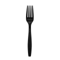 Karat Earth Heavy Weight Bio-Based Forks, Black - 1,000 pcs