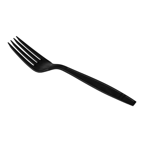 Karat Earth Heavy Weight Bio-Based Forks, Black - 1,000 pcs