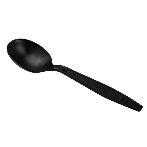 Karat Earth Heavy Weight Bio-Based Soup Spoons, Black - 1000 pcs