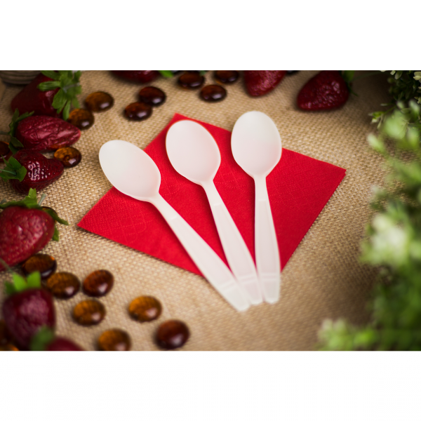 Karat Earth Heavy Weight Bio-Based Tea Spoons, Natural - 1,000 pcs