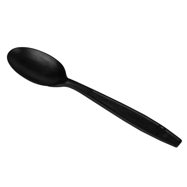 Karat Earth Heavy Weight Bio-Based Tea Spoons, Black - 1000 pcs