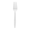 Karat Earth PLA Medium-Heavy Weight Compostable Forks Bulk Box, Natural - 1,000 pcs