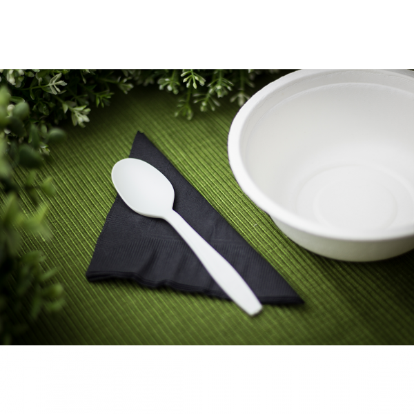 Karat Earth PLA Medium-Heavy Weight Compostable Tea Spoons Bulk Box, Natural - 1,000 pcs