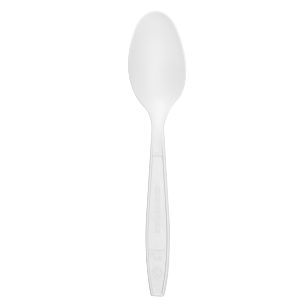Karat Earth PLA Heavy Weight Compostable Tea Spoons, Natural - 1,000 pcs