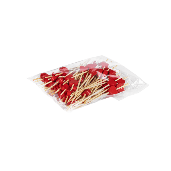 Karat Earth 3.5'' Bamboo Pick, Red - 5,000 pcs