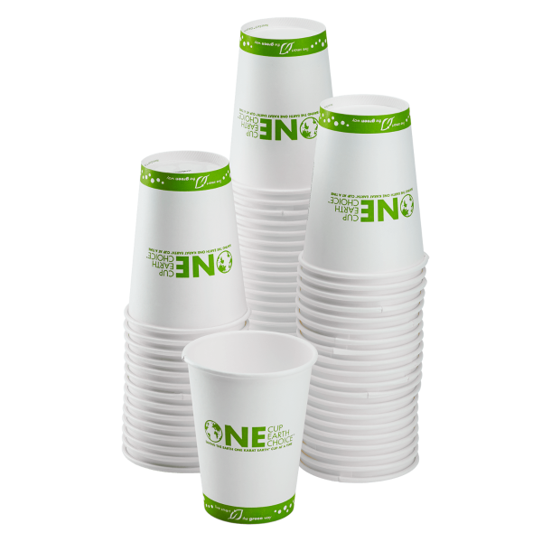 Karat Earth 16oz Eco-Friendly Paper Hot Cups (90mm), Generic Print - 1,000 pcs