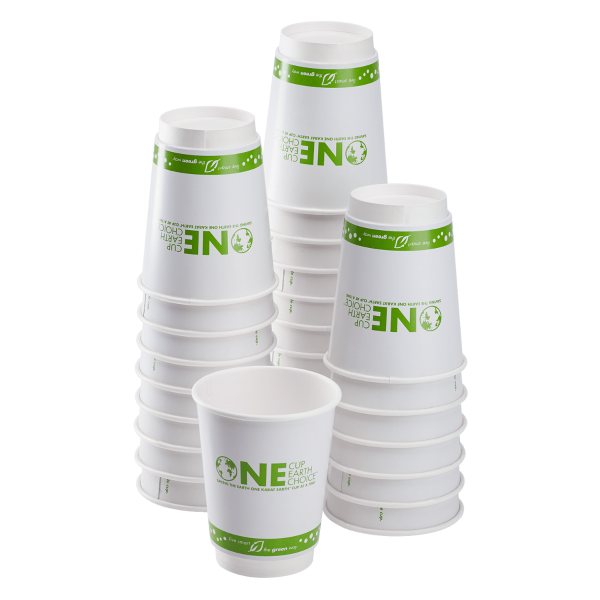 Karat Earth 16oz Eco-Friendly Insulated Paper Hot Cups (90 mm), Generic Print - 500 pcs