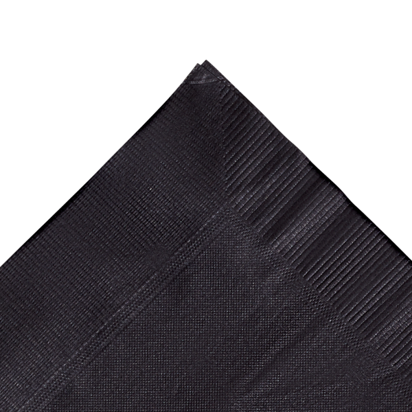 [1,000 ct] 10" x10" Premium Beverage Napkins, Black