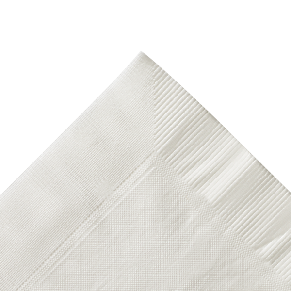 [3,000 ct] 10" x10" Premium Beverage Napkins, White