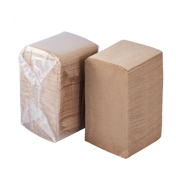 [4,000 ct] 9" x9" Beverage Napkins, Kraft