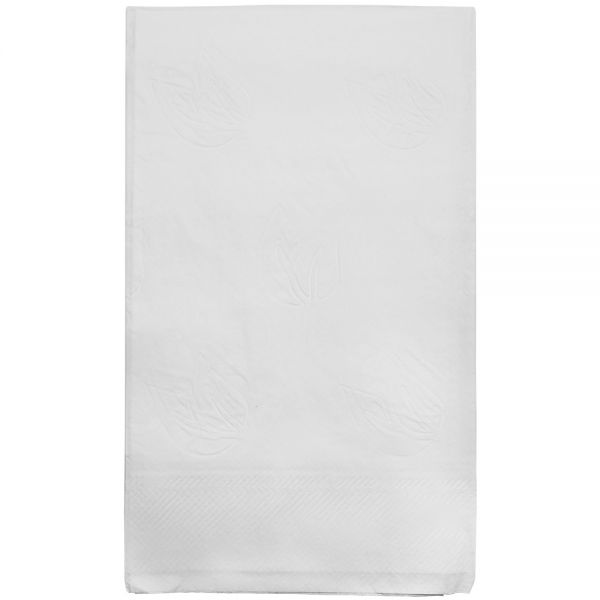 [3,000 ct] 15" x17" 1 Ply Dinner Napkins, White