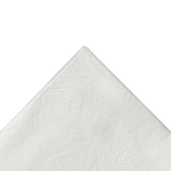 [3,000 ct] 15" x17" 1 Ply Dinner Napkins, White