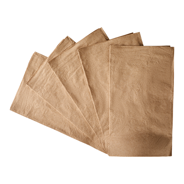 [3,000 ct] 15" x17" 2 Ply Dinner Napkins, Kraft