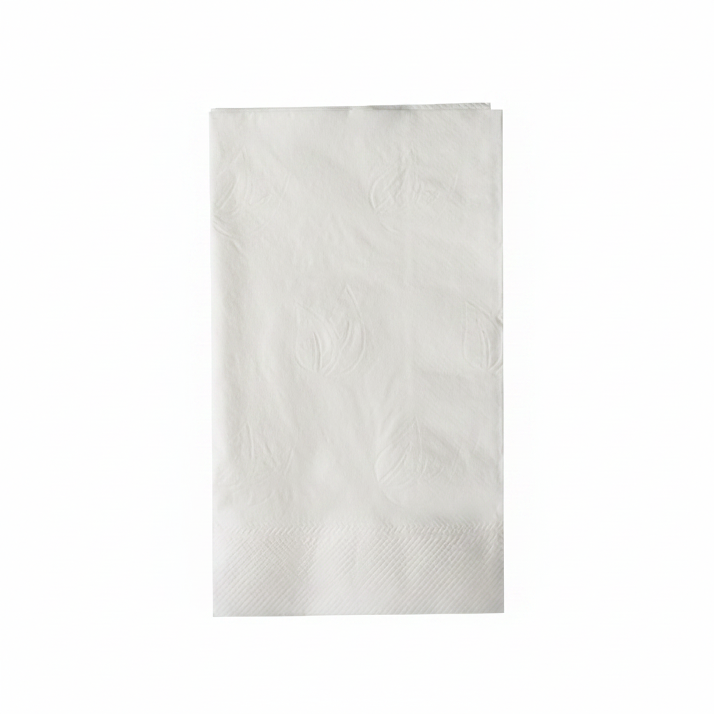 [3,000 ct] 15" x17" 2 Ply Dinner Napkins, White