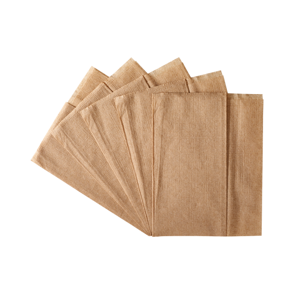 [6,000 ct] 12" x13" Off-Fold Napkins, Kraft
