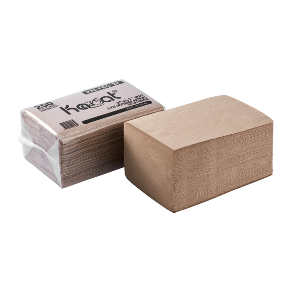 [6,000 ct] 8" x6.5" Interfold Dispense Napkins, Kraft