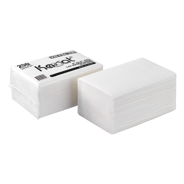 [6,000 ct] 8" x6.5" Interfold Dispense Napkins, White