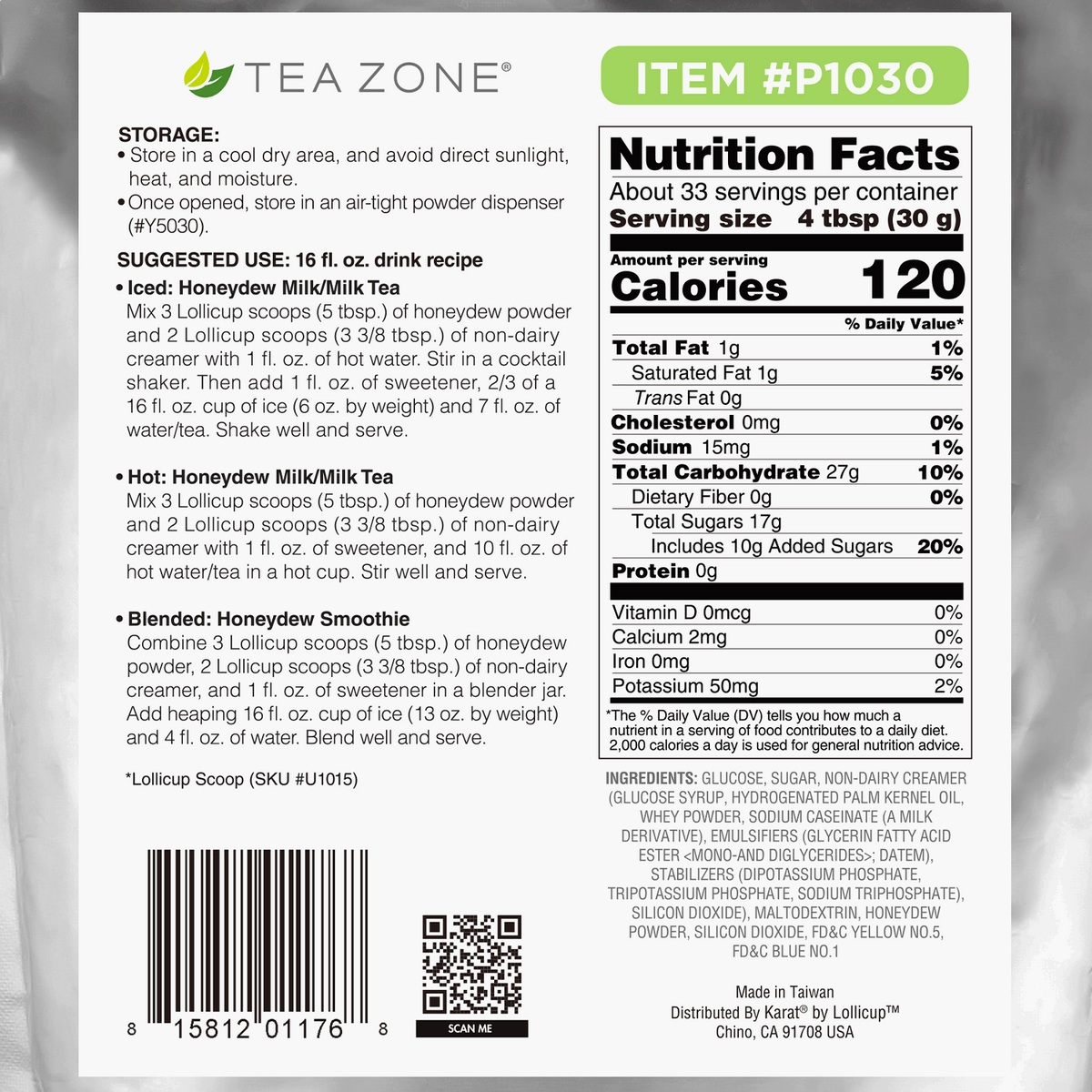 Honeydew Powder - 2.2 lbs