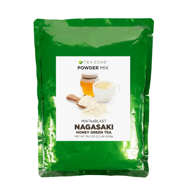 MilkTeaBLAST Nagasaki Savory Honey Green Tea Powder - Bag (2.2 lbs)