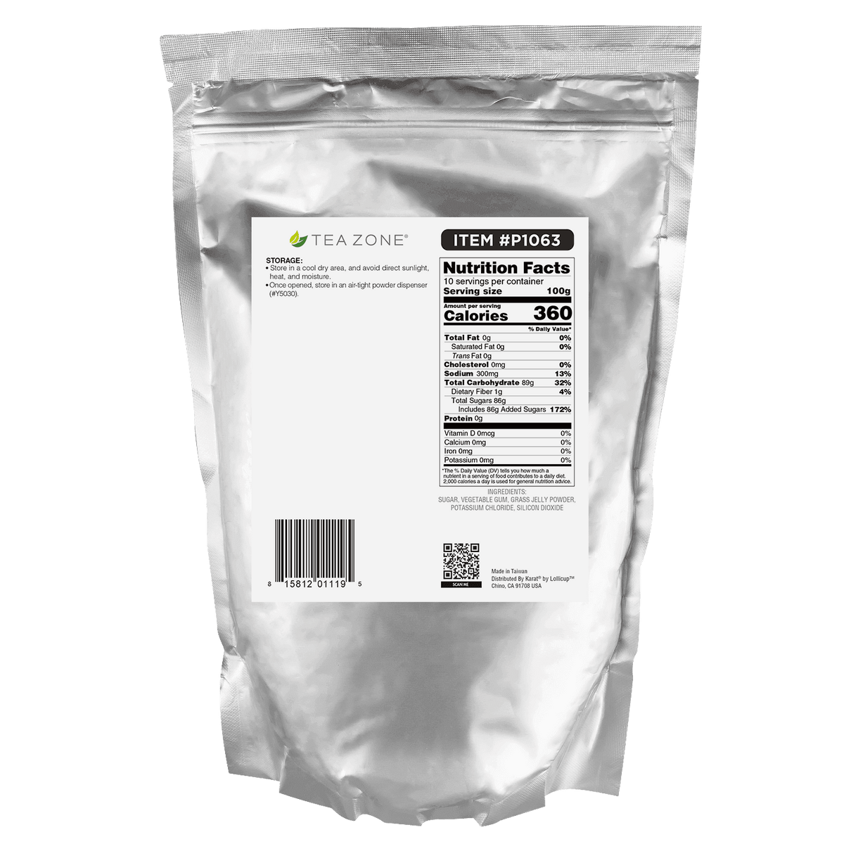 Grass Jelly Powder - Bag (2.2 lbs)