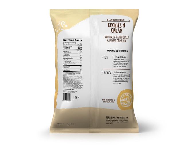 Big Train Cookies N Cream Blended Creme Beverage Mix - Bag (3.5 lbs)