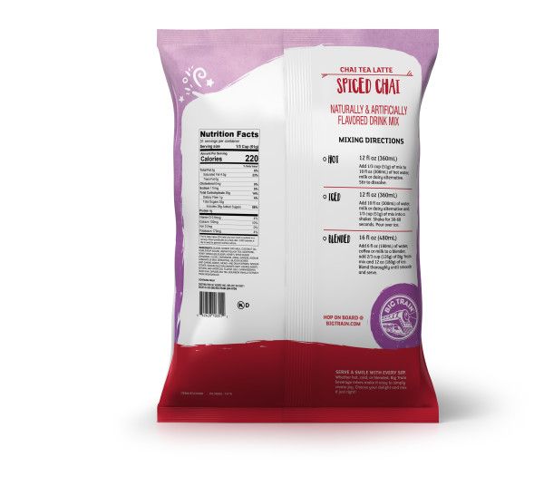 Big Train Spiced Chai Tea Latte Beverage Mix - Bag (3.5 lbs)