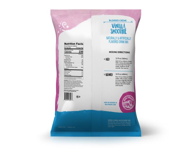 Big Train Vanilla Smoothie Blended Creme Beverage Mix - Bag (3.5 lbs)