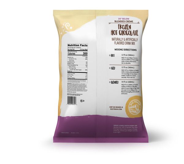 Big Train 20 Below Frozen Hot Chocolate Mix - Bag (3.5 lbs)