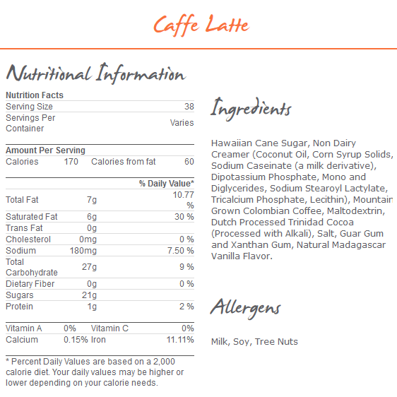 MoCafe Coffee Frappe Mix - Bag (3 lbs)