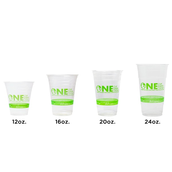 Karat Earth 20oz PLA Eco-Friendly Cup (98mm), Generic Print - 1,000 pcs