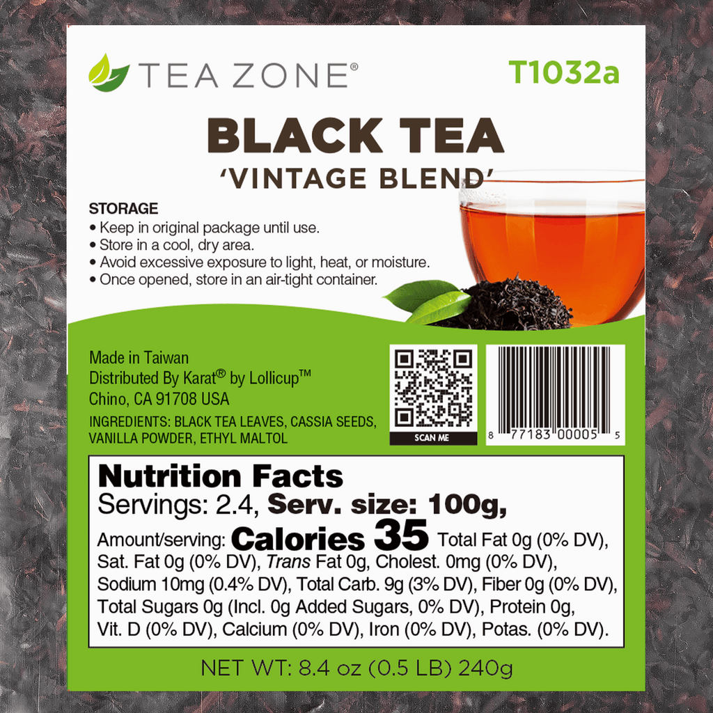 Vintage Blend Black Tea Leaves - Case of 25 bags