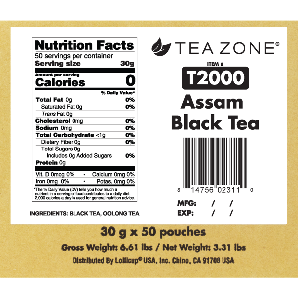 Assam Black Tea - Case of 50 bags