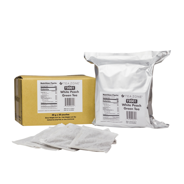 White Peach Green Tea - Case of 50 bags