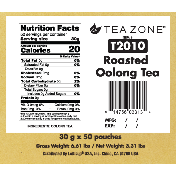 Roasted Oolong Tea - Case of 50 bags