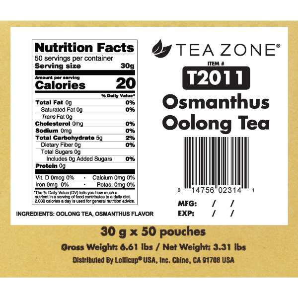 Osmanthus Oolong Tea - Case of 50 bags