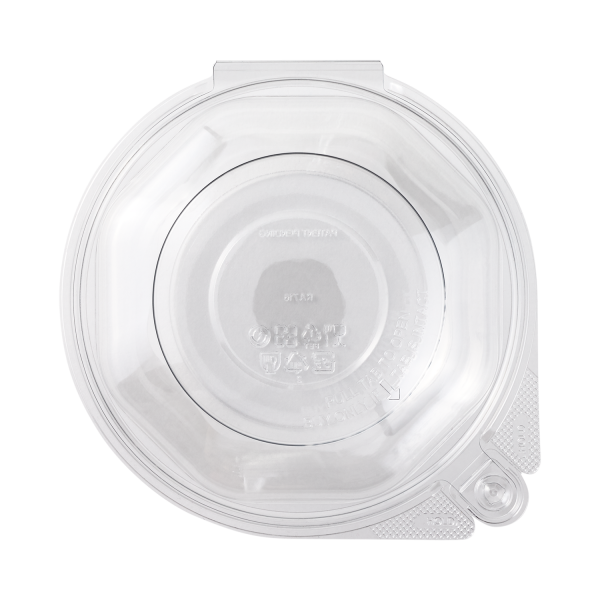 [240 sets] 16 oz Disposable Tamper Resistant Hinged Salad Bowls | PET