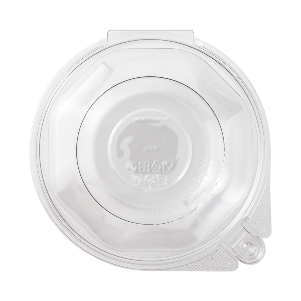 [240 sets] 32 oz Disposable Tamper Resistant Hinged Salad Bowls | PET