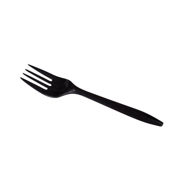[1,000 ct] PP Plastic Medium Weight Forks Bulk Box, Black