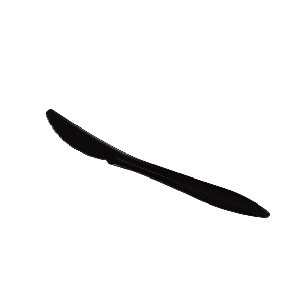 [1,000 ct] PP Plastic Medium Weight Knives Bulk Box, Black