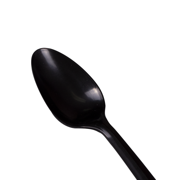[1,000 ct] PP Plastic Medium Weight Tea Spoons Bulk Box, Black