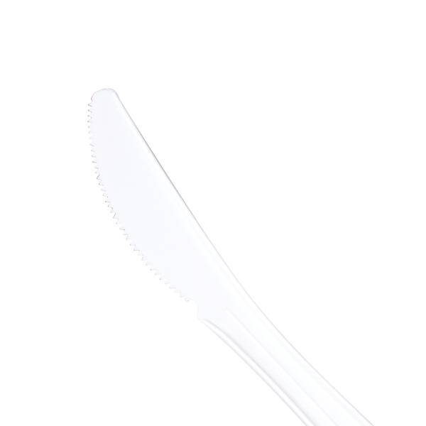 [1,000 ct] PP Plastic Plastic Medium Weight Knives, White