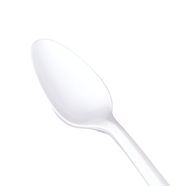 [1,000 ct] PP Plastic Medium Weight Tea Spoons, White