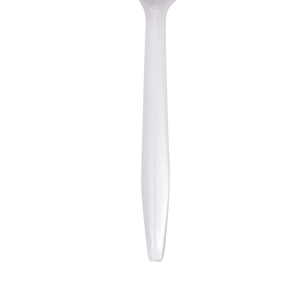 [1,000 ct] PP Plastic Medium Weight Tea Spoons, White