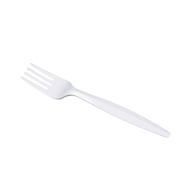 [1,000 ct] PP Plastic Medium-Heavy Weight Forks Bulk Box, White