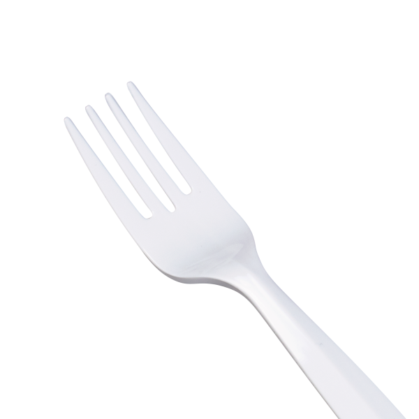 [1,000 ct] PP Plastic Medium-Heavy Weight Forks Bulk Box, White