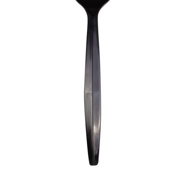 [1,000 ct] PP Plastic Medium Heavy Weight Tea Spoons Bulk Box, Black